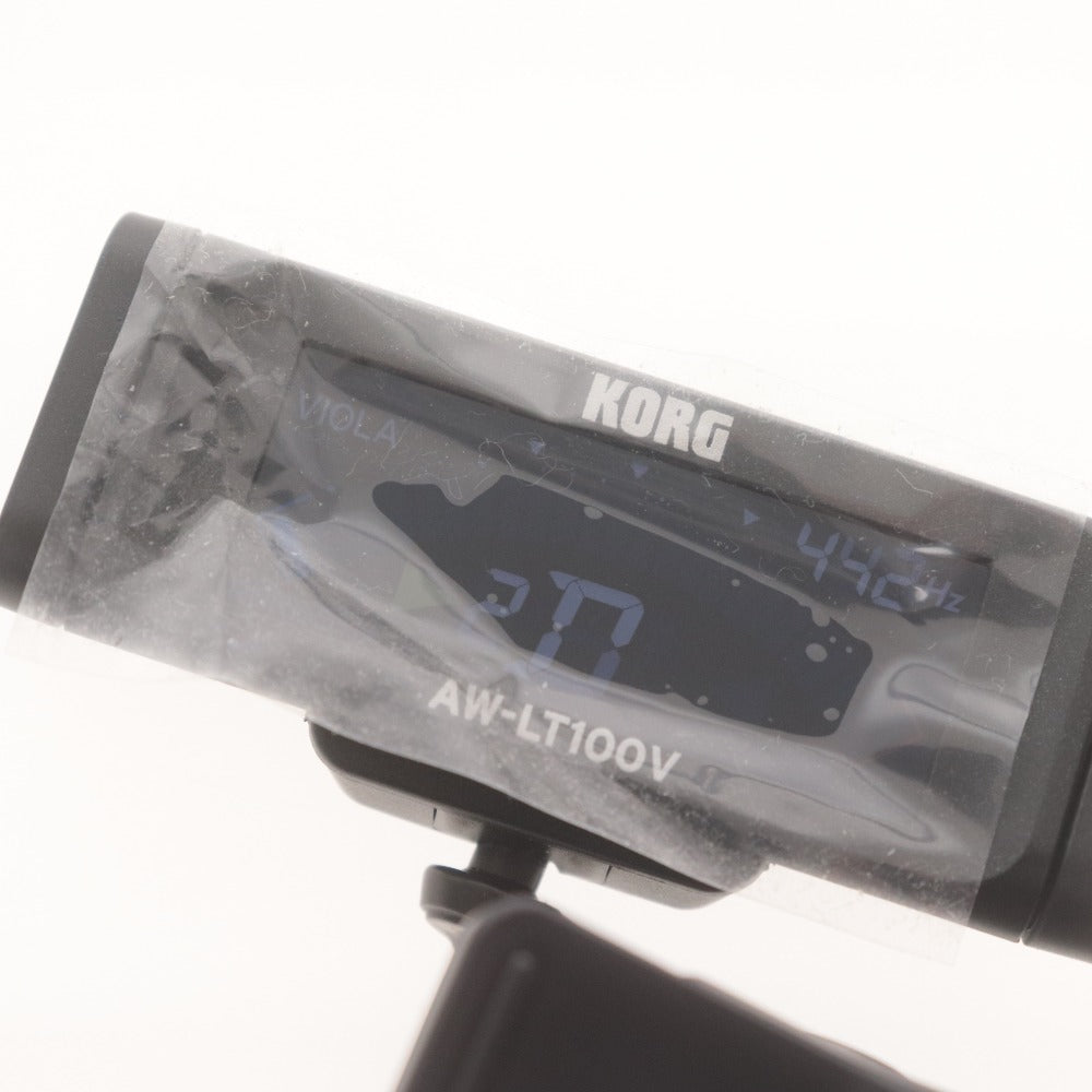 ■ KORG コルグ クリップ型チューナー KORG AW-LT100V バイオリン ビオラ専用 チューニング 弦楽器専用 通電確認済み 箱付き