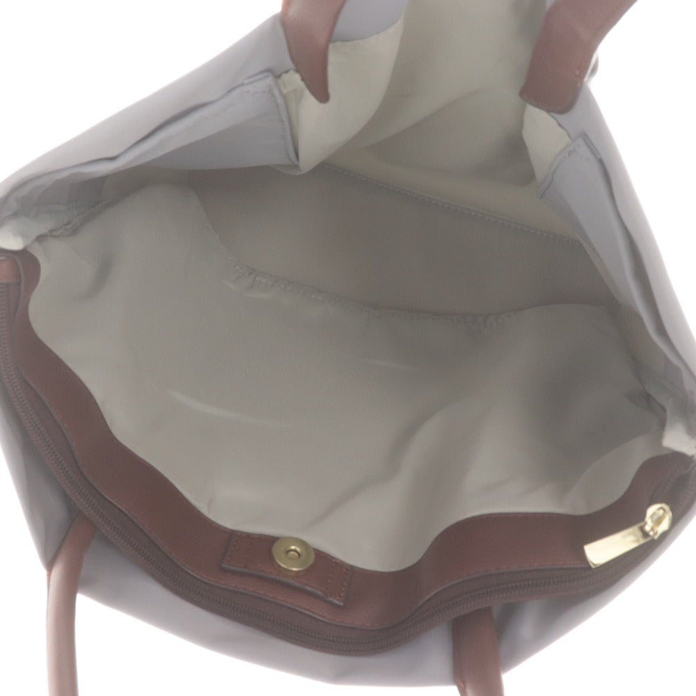 ■ Legato Largo Tote Bag Handbag Zipper Pocket for Women Light Gray