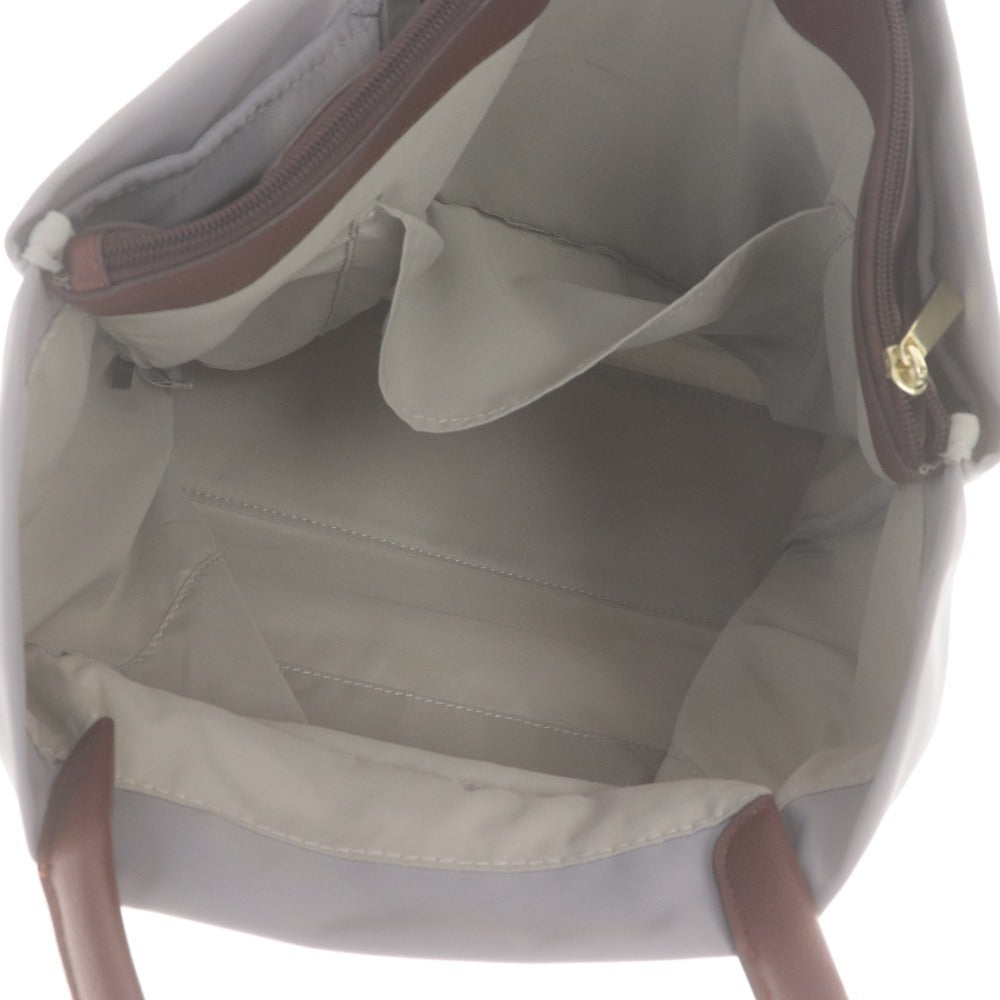 ■ Legato Largo Tote Bag Handbag Zipper Pocket for Women Light Gray