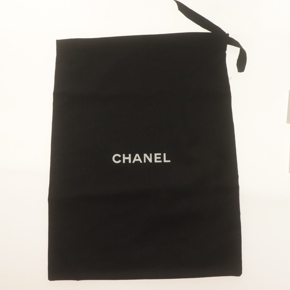 ■ CHANEL シャネル ショートブーツ シューズ 靴 G28000 ファスナー レディース 36 (23.0cm相当) ブラック 箱 袋付き