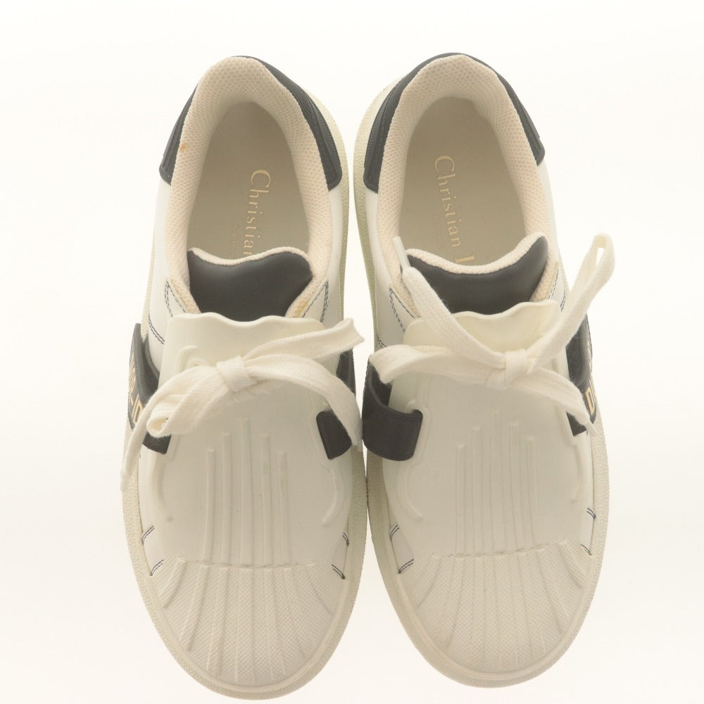 ■ Christian Dior クリスチャン ディオール スニーカー シューズ 靴 DIOR-ID 紐 テープ レディース 36 1/2 (23.5cm相当) ホワイト系