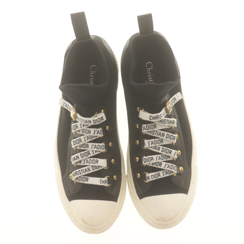 ■ Christian Dior クリスチャン ディオール スニーカー シューズ 靴 J'ADIOR 紐 レディース 36 1/2 (23.5cm相当) ブラック 袋付き