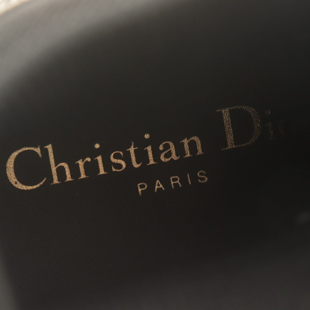■ Christian Dior クリスチャン ディオール スニーカー シューズ 靴 J'ADIOR 紐 レディース 36 1/2 (23.5cm相当) ブラック 袋付き