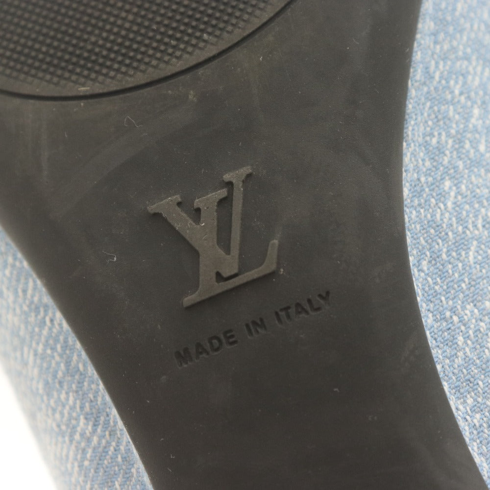 ■ LOUIS VUITTON ルイヴィトン バレリーナシューズ ポピ・ライン バレリーナ レディース 35 1/2 M (22.5~23.0cm相当) ライトブルー系