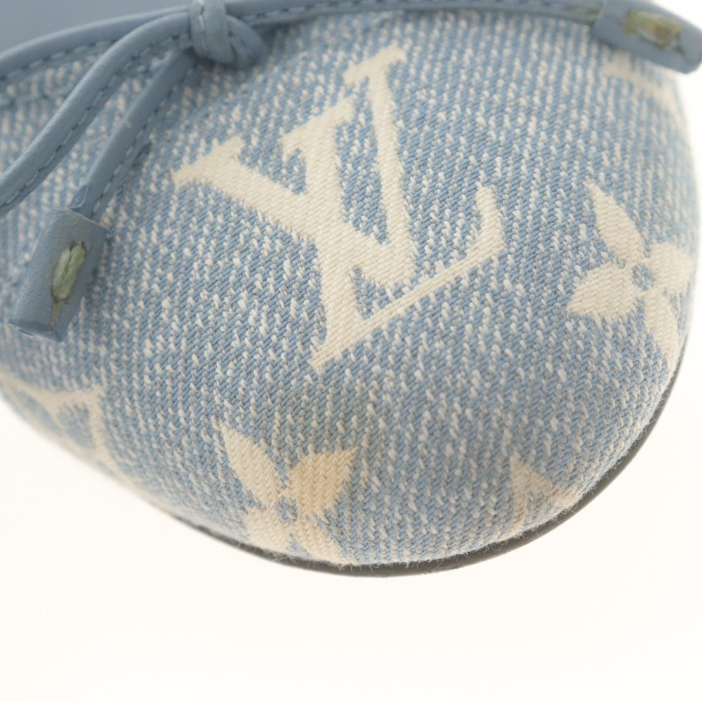 ■ LOUIS VUITTON ルイヴィトン バレリーナシューズ ポピ・ライン バレリーナ レディース 35 1/2 M (22.5~23.0cm相当) ライトブルー系