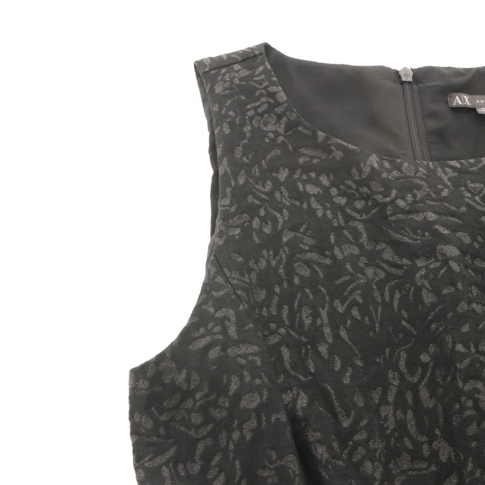 ■ A|X ARMANI EXCHANGE アルマーニエクスチェンジ ワンピース トップス ボトムス 丸首 ノースリーブ レディース 0 ブラック系