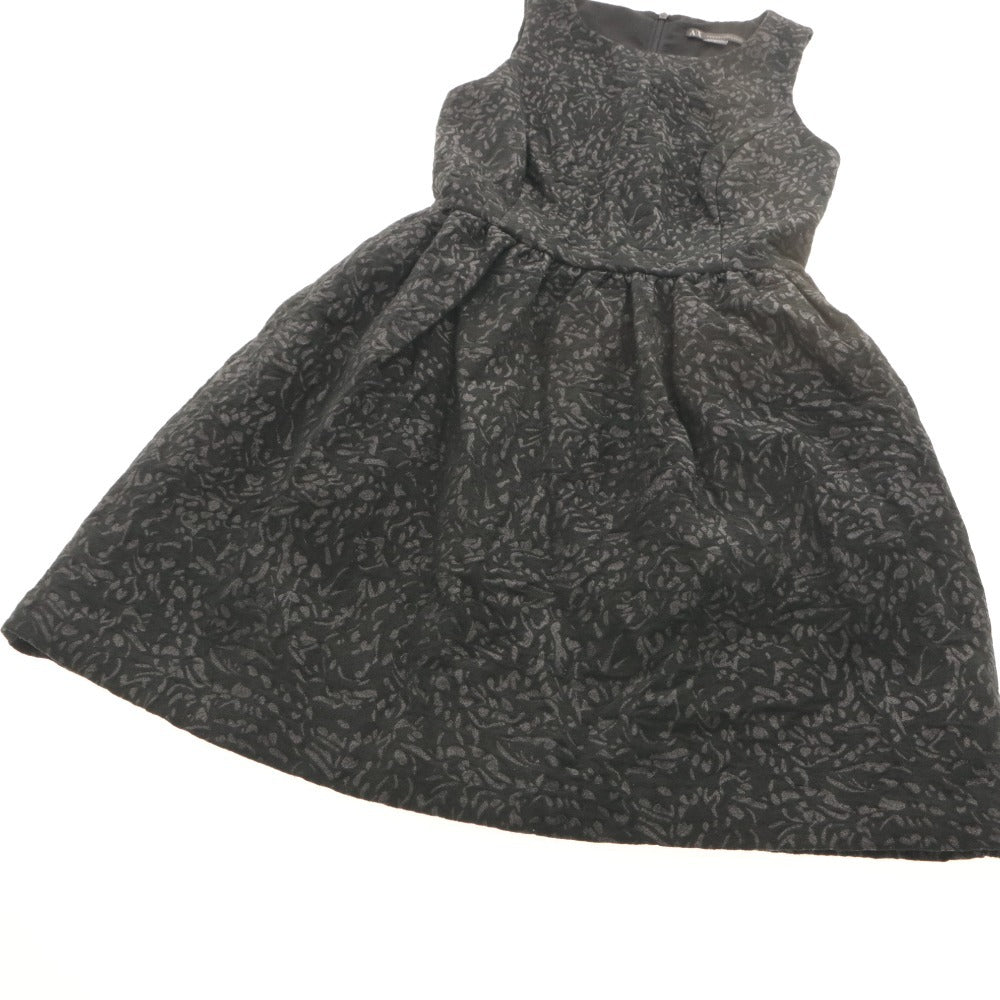 ■ A|X ARMANI EXCHANGE アルマーニエクスチェンジ ワンピース トップス ボトムス 丸首 ノースリーブ レディース 0 ブラック系