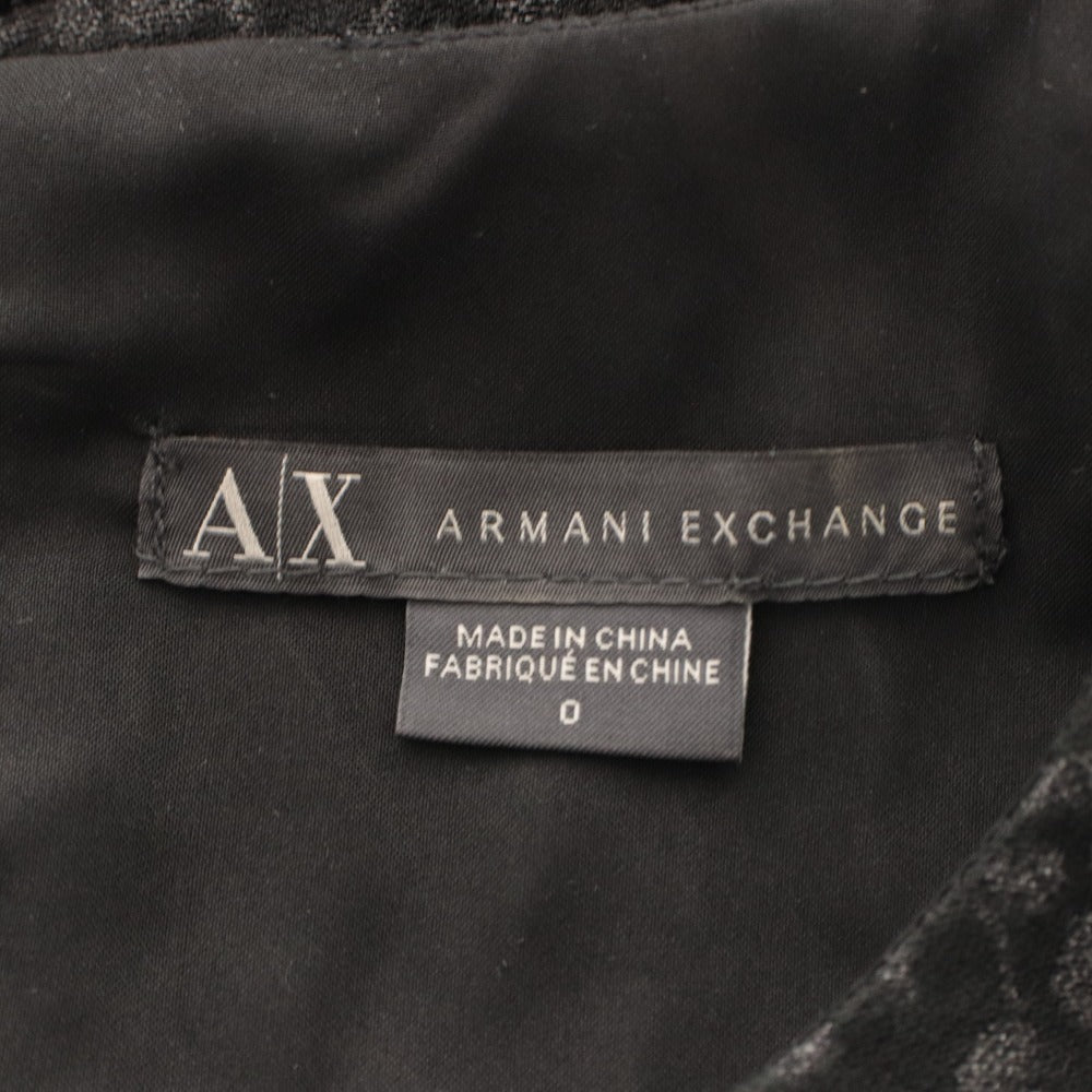 ■ A|X ARMANI EXCHANGE アルマーニエクスチェンジ ワンピース トップス ボトムス 丸首 ノースリーブ レディース 0 ブラック系