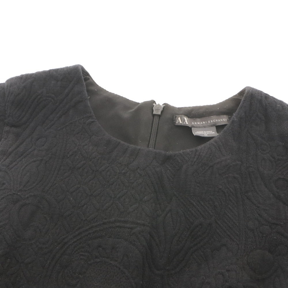 ■ A|X ARMANI EXCHANGE アルマーニエクスチェンジ ワンピース トップス ボトムス 丸首 ノースリーブ レディース 00 ブラック系