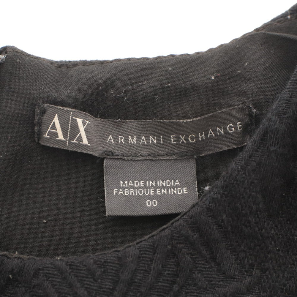 ■ A|X ARMANI EXCHANGE アルマーニエクスチェンジ ワンピース トップス ボトムス 丸首 ノースリーブ レディース 00 ブラック系