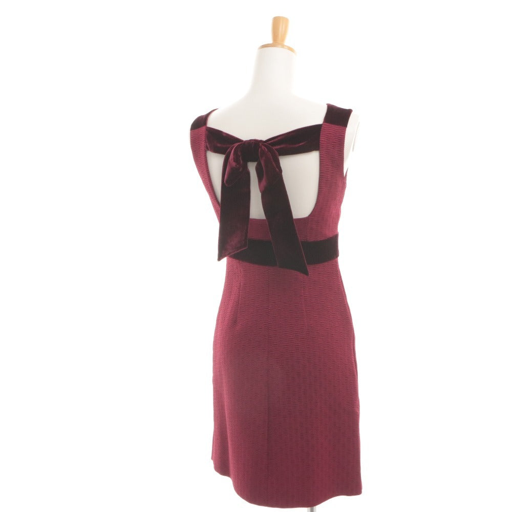 ■ RED VALENTINO Red Valentino Dress Tops Bottoms Crew Neck Sleeveless Women's 0 Reddish-brown Purple