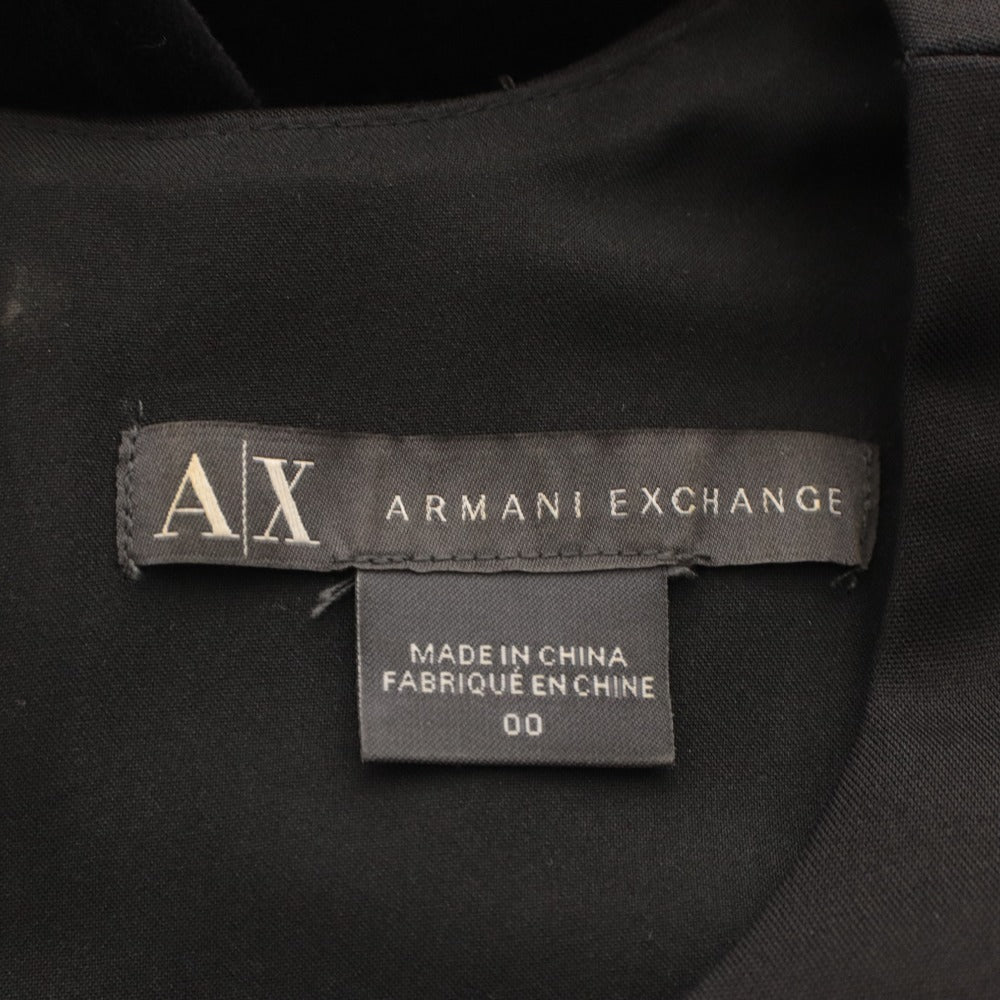 ■ A|X ARMANI EXCHANGE アルマーニエクスチェンジ ワンピース トップス ボトムス 丸首 ノースリーブ レディース 00 ブラック系
