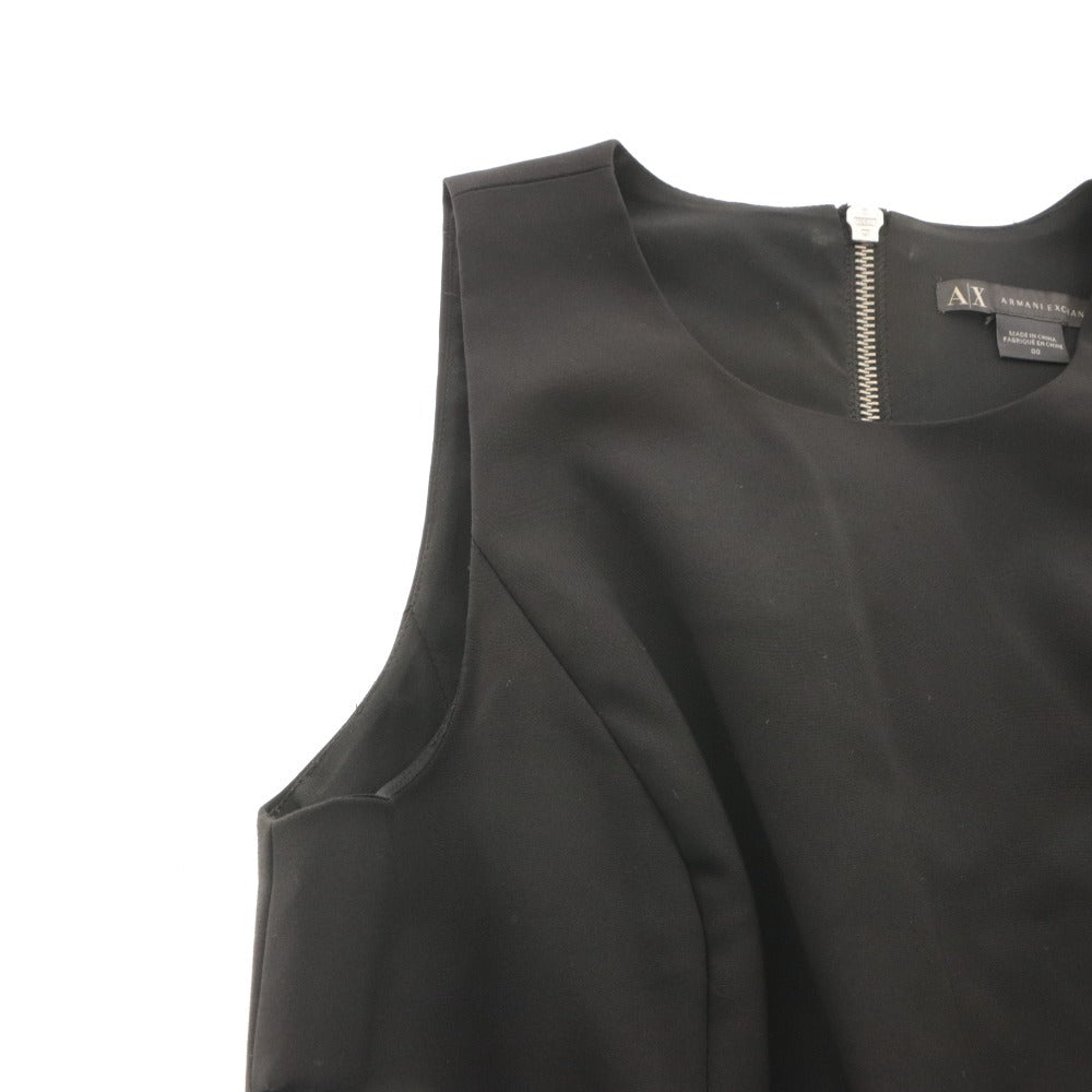 ■ A|X ARMANI EXCHANGE アルマーニエクスチェンジ ワンピース トップス ボトムス 丸首 ノースリーブ レディース 00 ブラック系