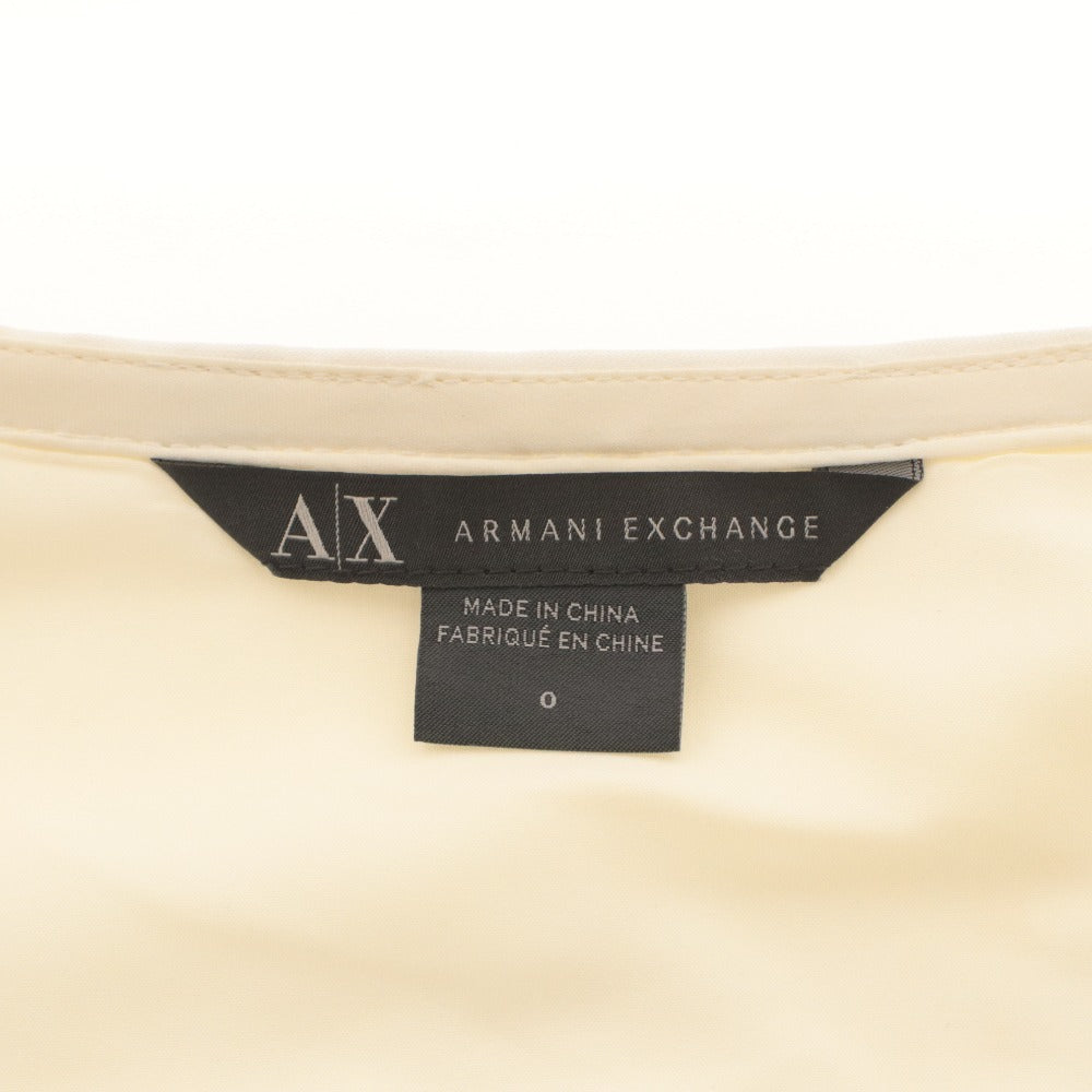 ■ A|X ARMANI EXCHANGE アルマーニエクスチェンジ ワンピース トップス ボトムス ノースリーブ ボタン 無地 レディース 0 アイボリー系