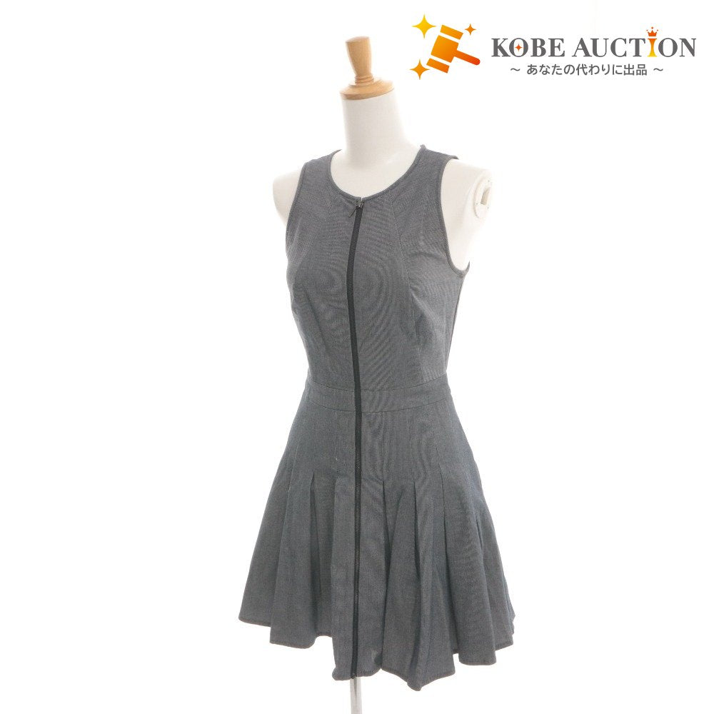 ■ A|X ARMANI EXCHANGE アルマーニエクスチェンジ ワンピース トップス ボトムス 丸首 ノースリーブ ファスナー レディース 00 グレー系