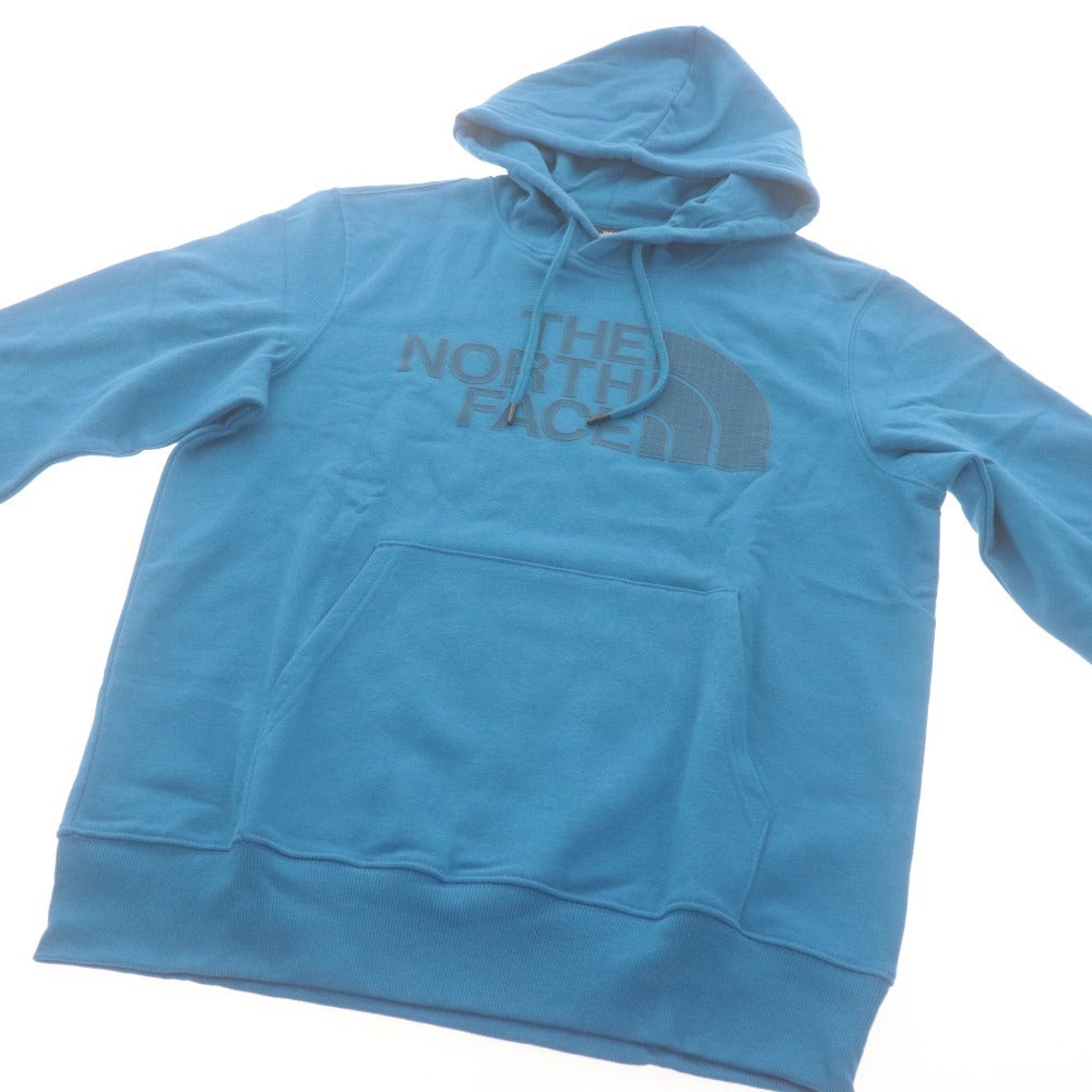 ■ THE NORTH FACE ノースフェイス トレーナー トップス 長袖 フード ポケット ロゴ メンズ M ブルー系 タグ付き 未使用