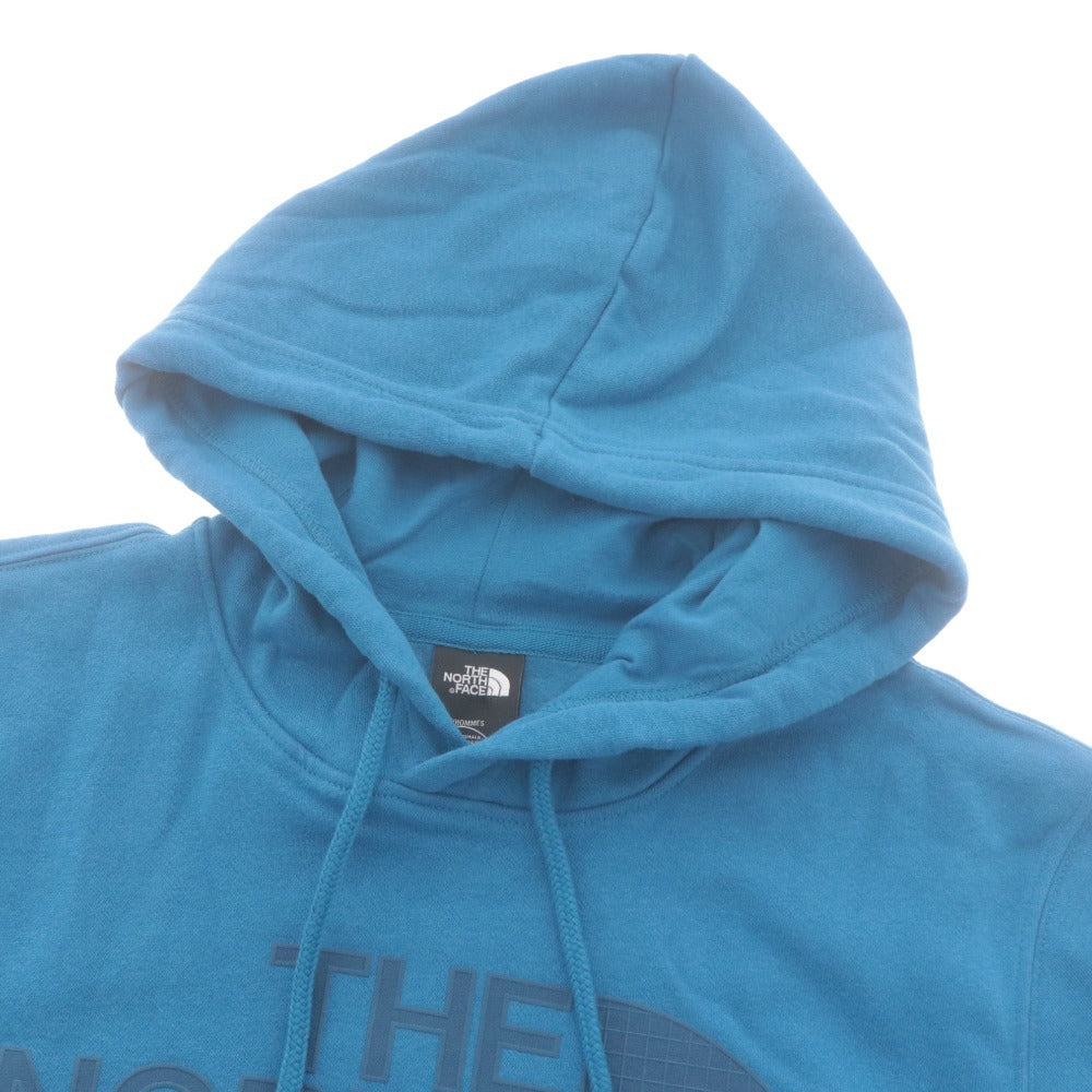 ■ THE NORTH FACE ノースフェイス トレーナー トップス 長袖 フード ポケット ロゴ メンズ M ブルー系 タグ付き 未使用