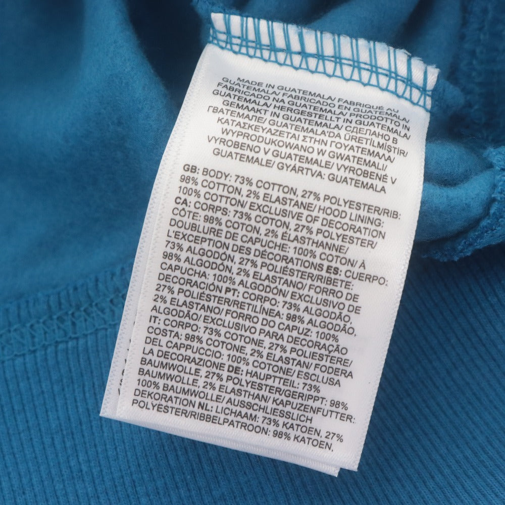 ■ THE NORTH FACE ノースフェイス トレーナー トップス 長袖 フード ポケット ロゴ メンズ M ブルー系 タグ付き 未使用