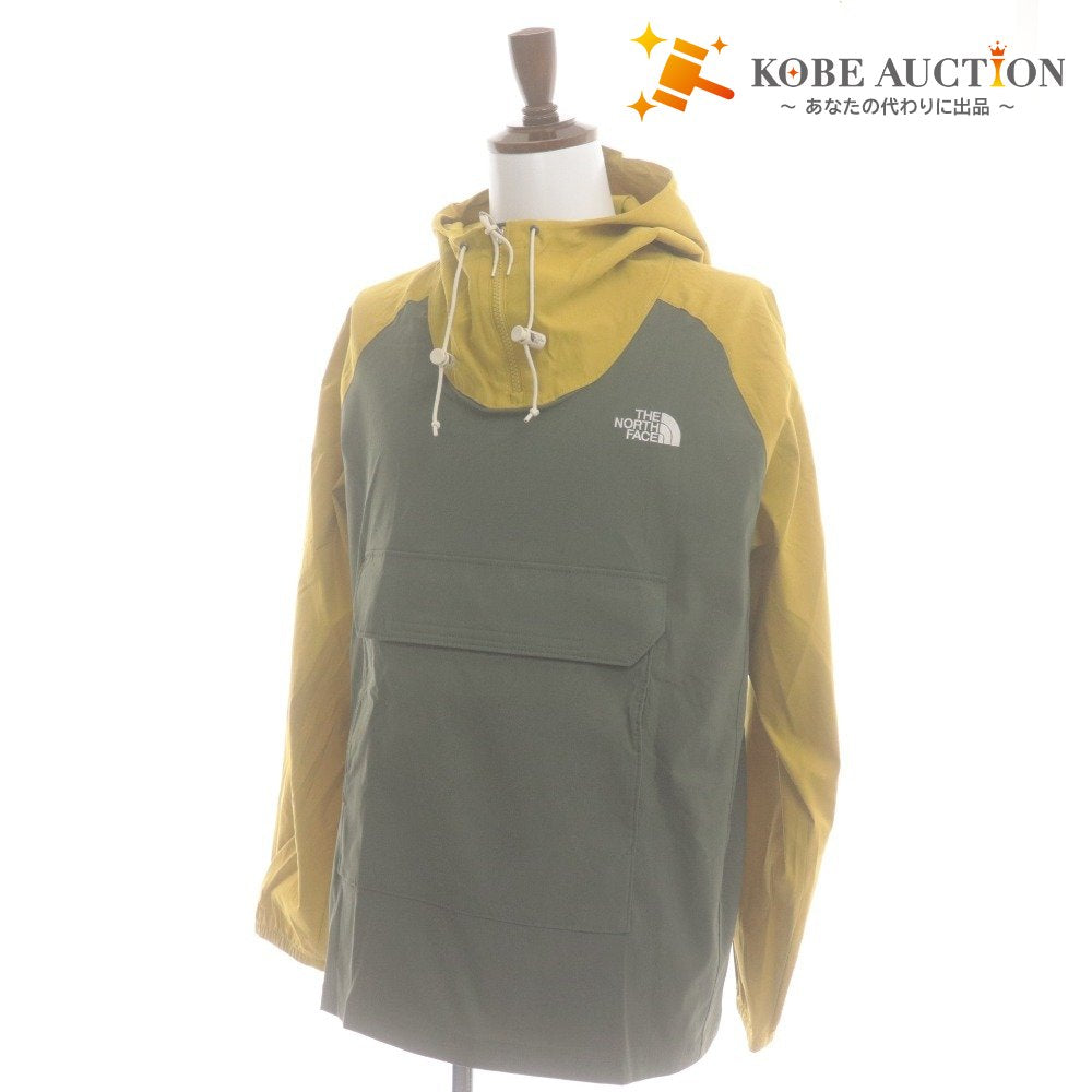 ■ THE NORTH FACE ノースフェイス アノラック ジャケット トップス 長袖 ファスナー ポケット フード メンズ L カーキ系 タグ付き 未使用