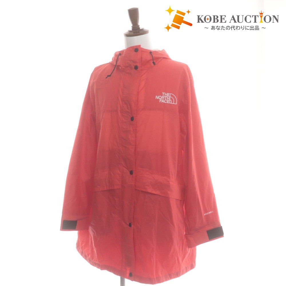 ■ THE NORTH FACE ノースフェイス ジャケット アウター ファスナー ボタン フード レディース メンズ XL レッド系 タグ付き 未使用
