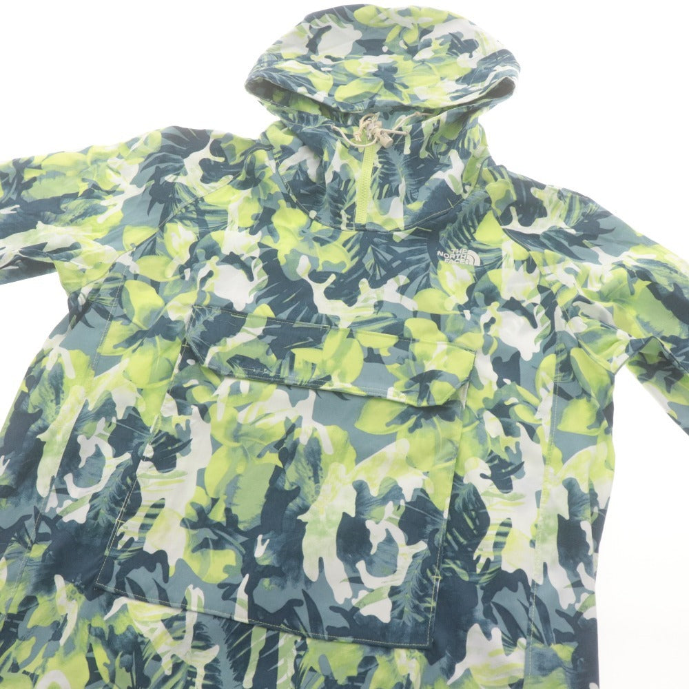 ■ THE NORTH FACE ノースフェイス プルオーバー ジャケット アウター ファスナー ポケット フード メンズ M グリーン系 タグ付き 未使用