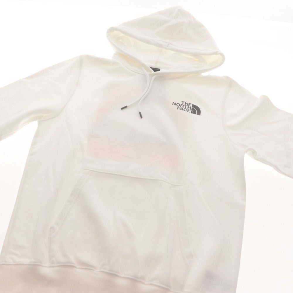 ■ THE NORTH FACE ノースフェイス トレーナー トップス 長袖 フード ポケット ロゴ メンズ M ホワイト タグ付き 未使用