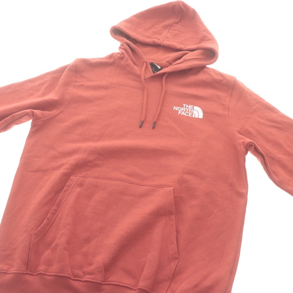 ■ THE NORTH FACE ノースフェイス トレーナー トップス 長袖 フード ポケット ロゴ メンズ M 赤茶系 タグ付き 未使用