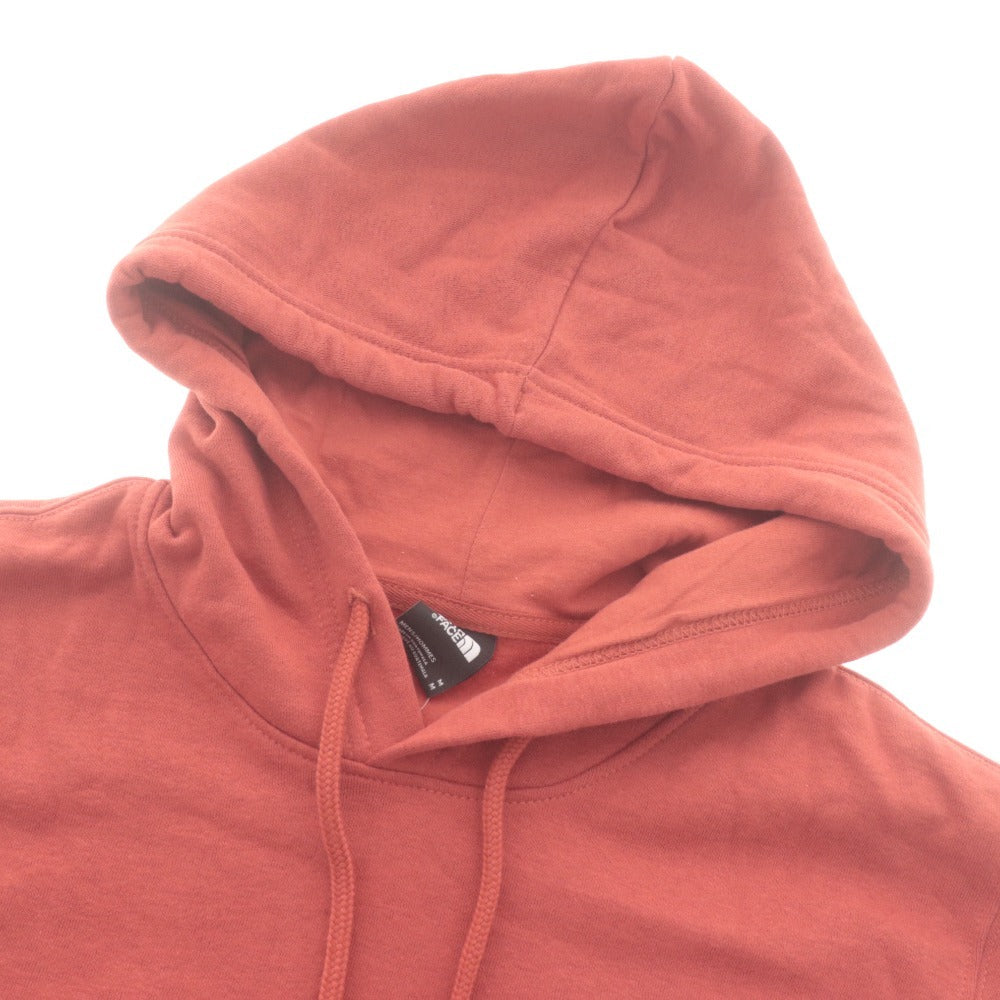 ■ THE NORTH FACE ノースフェイス トレーナー トップス 長袖 フード ポケット ロゴ メンズ M 赤茶系 タグ付き 未使用