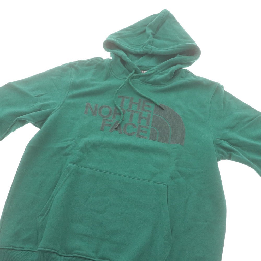 ■ THE NORTH FACE ノースフェイス トレーナー トップス 長袖 フード ポケット ロゴ メンズ M ダークグリーン系 タグ付き 未使用
