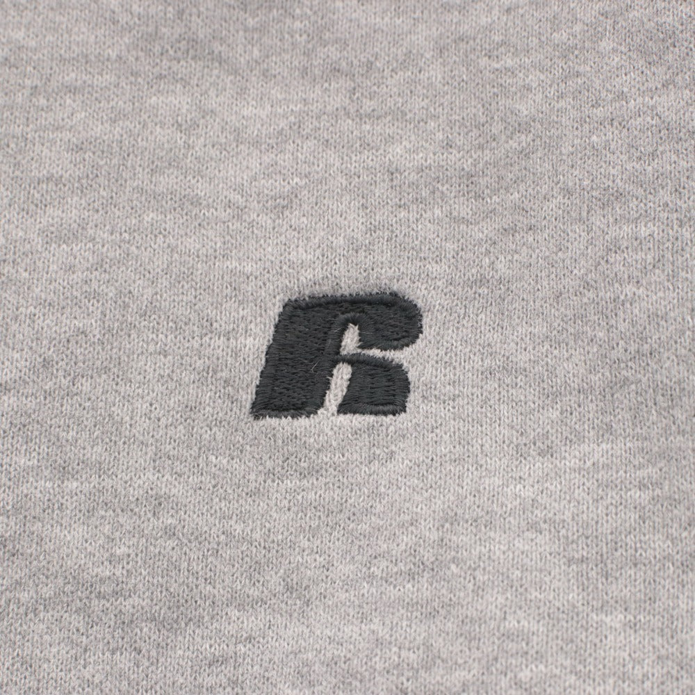 ■ Russell Athletic ラッセルアスレティック パーカー ジャケット アウター ファスナー ポケット フード メンズ XL グレー系