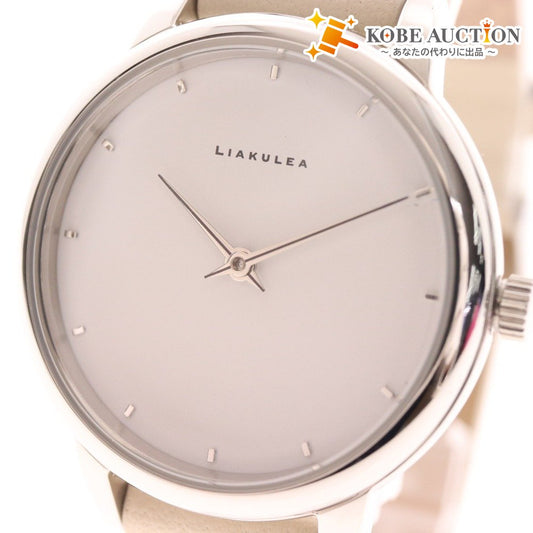 ● リアクレア 腕時計 クォーツ ハワイ生まれブランド 17g レディース メンズ ベージュ 文字盤 ホワイト スイス 付属品付き 未使用