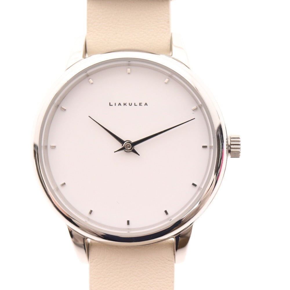 ● リアクレア 腕時計 クォーツ ハワイ生まれブランド 17g レディース メンズ ベージュ 文字盤 ホワイト スイス 付属品付き 未使用