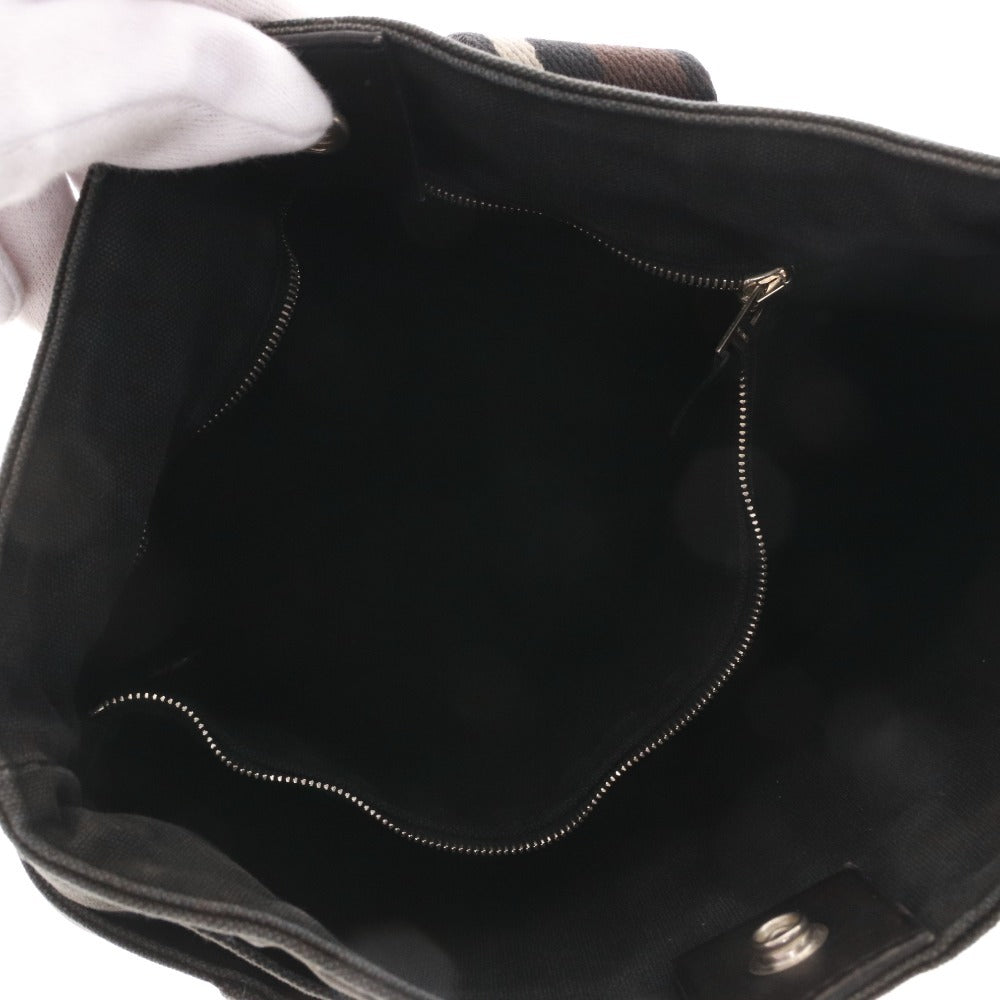 ● エルメス トロカホリゾンタルPM トートバッグ ハンドバッグ 鞄 レディース ブラック系