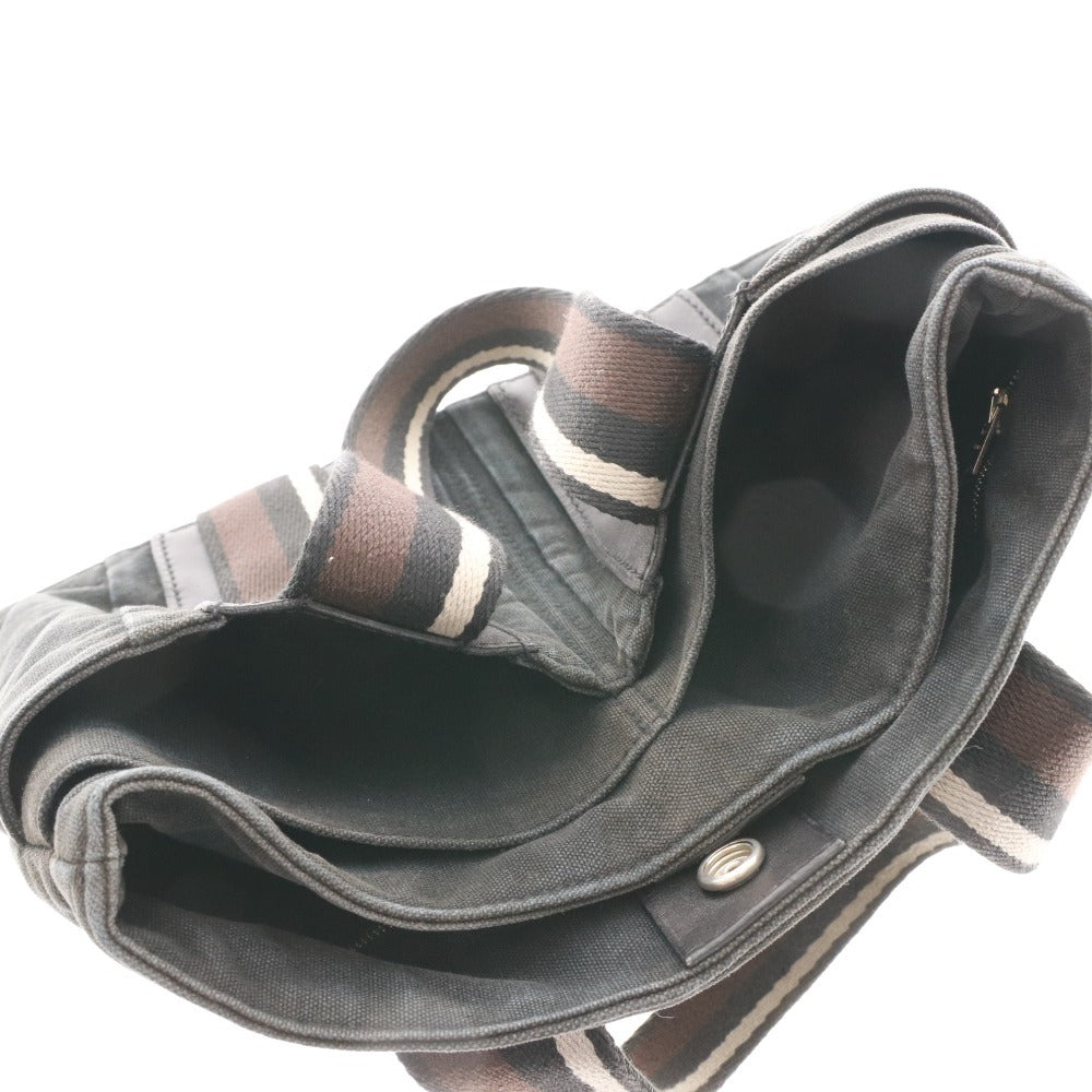 ● エルメス トロカホリゾンタルPM トートバッグ ハンドバッグ 鞄 レディース ブラック系