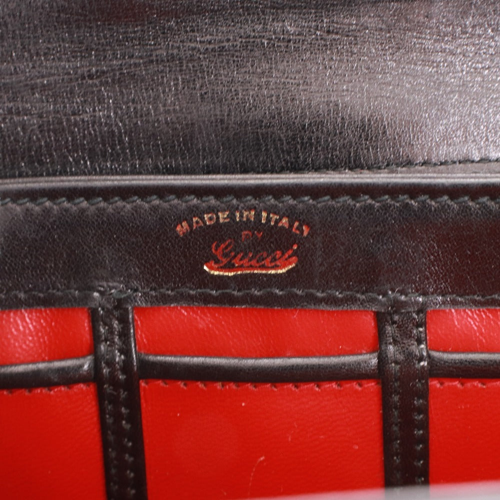 ● Gucci Old Gucci One-Shoulder Bag Bag Handbag Old Gucci Women's Black