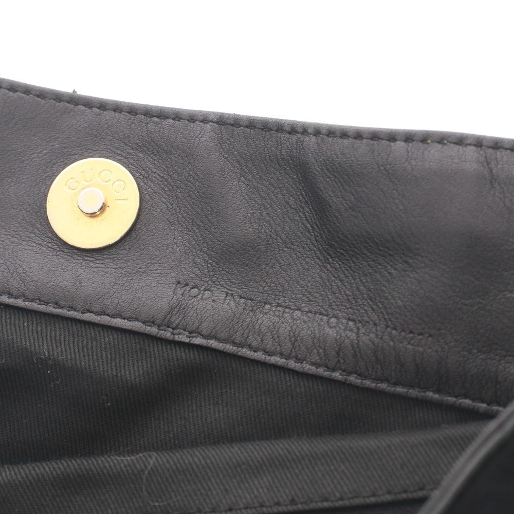 ● グッチ ショルダーバッグ 001.1998.1577 鞄 バンブー 2way レザー レディース ブラック