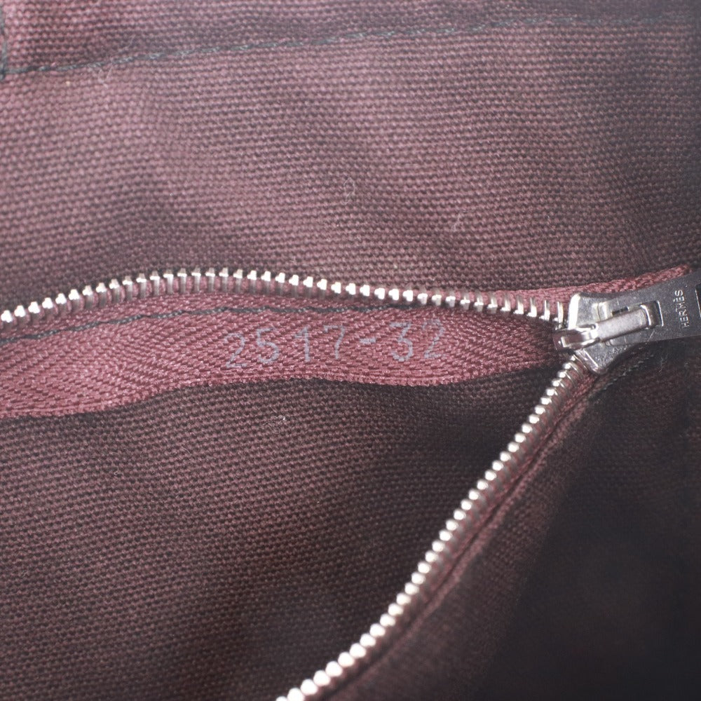 ● エルメス トートバッグ フールトゥ MM 鞄 ハンドバッグ 手提げ コットンキャンバス 2トーンカラー レディース ネイビー ボルドー系