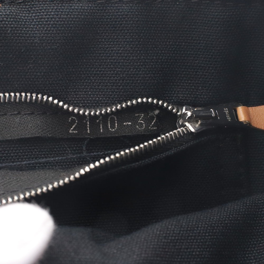 ● エルメス トートバッグ フールトゥ MM 鞄 ハンドバッグ 手提げ コットンキャンバス レディース ブラック