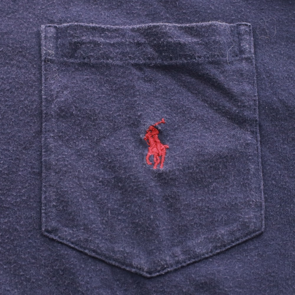 ■ Polo Ralph Lauren T-Shirt Short Sleeve Top Chest Pocket One Point Men's M Navy