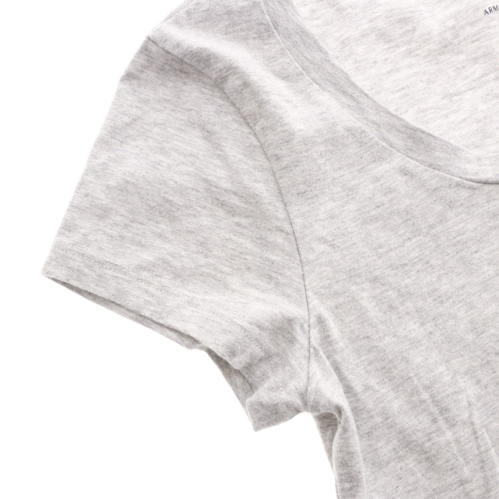 ■ アルマーニエクスチェンジ A/X ARMANI EXCHANGE Tシャツ カットソー 半袖 レディース XS ロゴ ライトグレー系