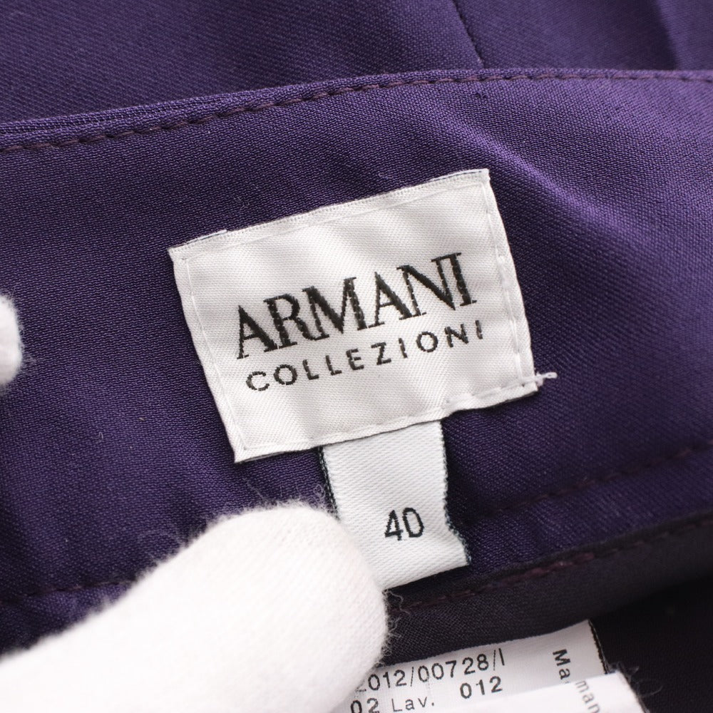 ■ アルマーニ コレツォーニ ARMANI COLLEZIONI ひざ丈スカート ボトムス スリット タイト レディース 40（M相当） パープル