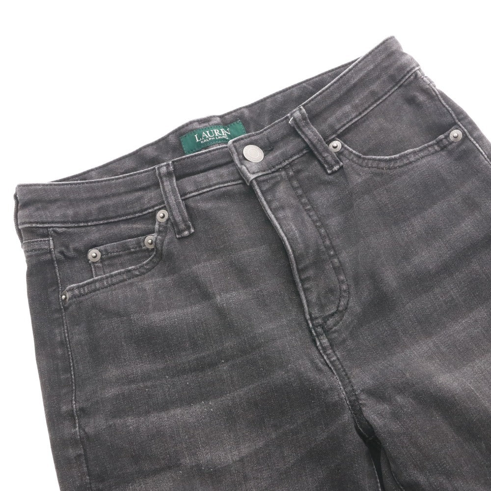 ■ Ralph Lauren Skinny Denim Jeans Bottoms Stretch Faded Women's 0 (XS~S equivalent) Gray