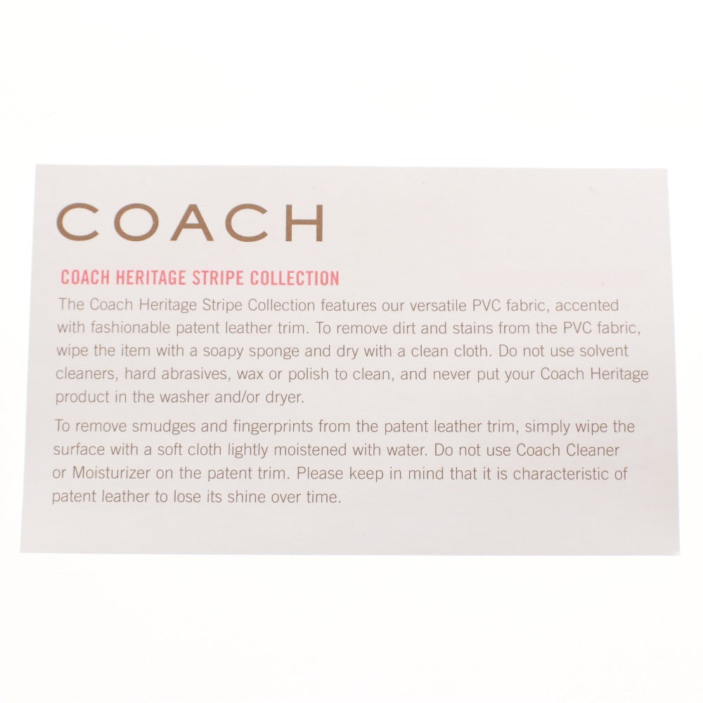 ■ コーチ COACH ポーチ 41116 シグネチャー PVC レザー マルチケース 小物入れ レディース ブラウン系 タグ付き 未使用