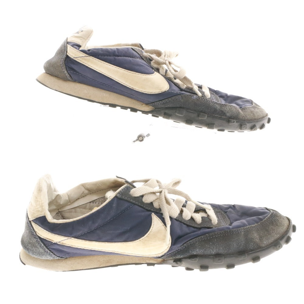 ■ ナイキ NIKE スニーカー ワッフルレーサー 靴 ヴィンテージ ワッフルソール レディース 23.5cm ネイビー