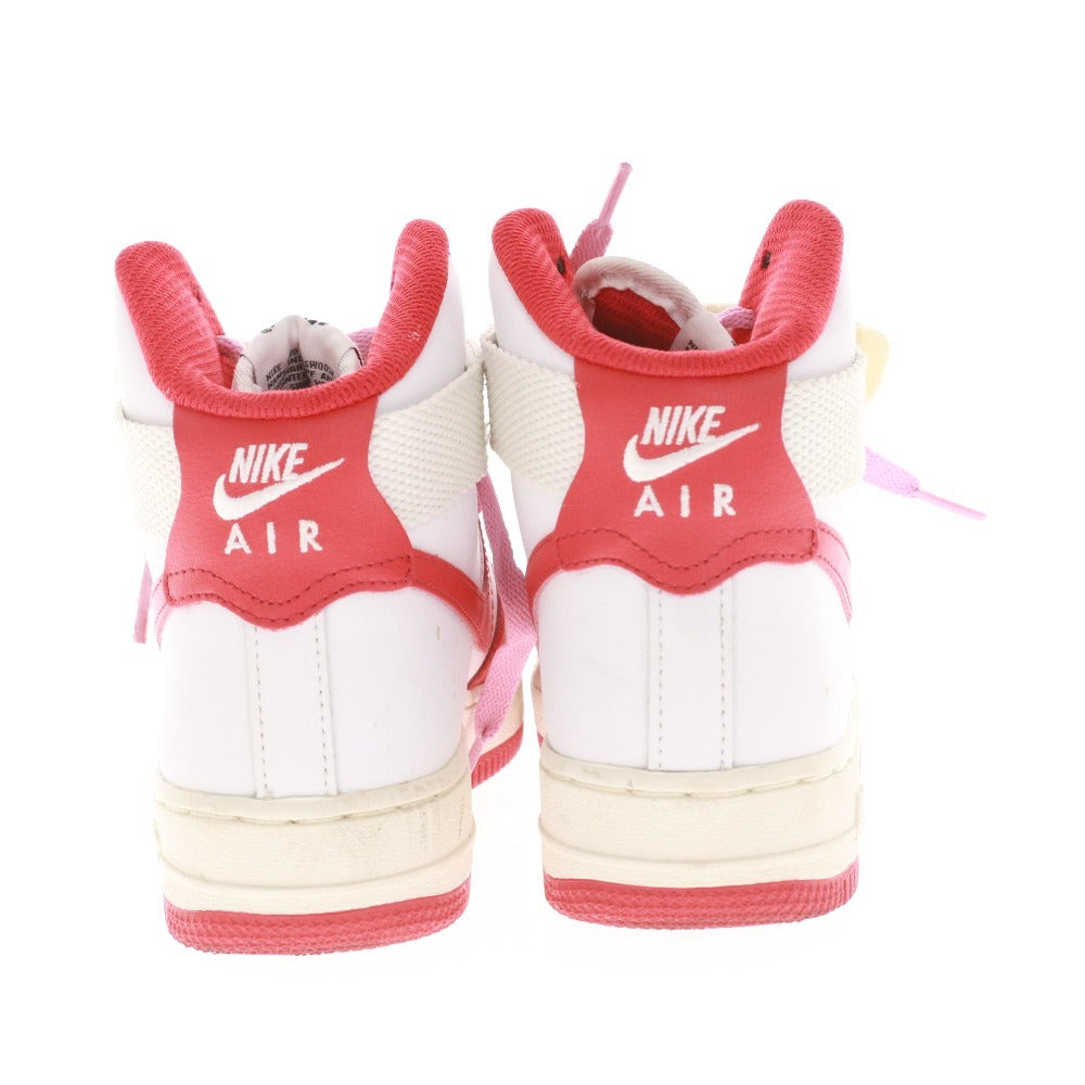 ■ ナイキ NIKE スニーカー エアフォースワン AIR FORCE1 靴 レディース 22.5cm ホワイト レッド系