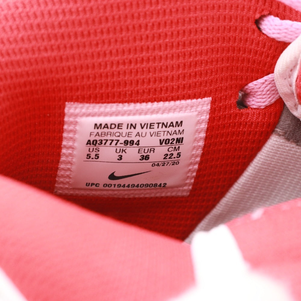 ■ ナイキ NIKE スニーカー エアフォースワン AIR FORCE1 靴 レディース 22.5cm ホワイト レッド系