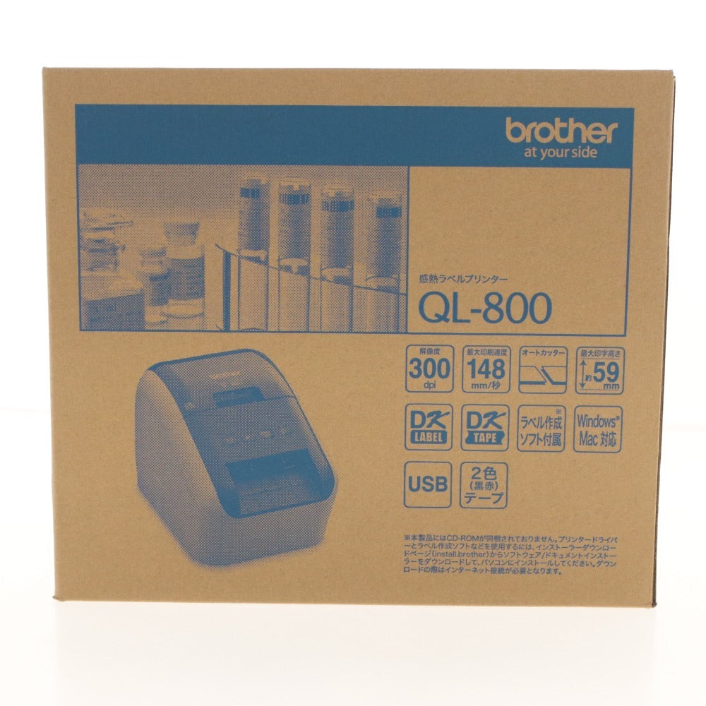 ■ Brother Thermal Label Printer QL-800 Auto Cutter 300 dpi Resolution Approx. 59 mm USB PC Compatible Unopened Unused