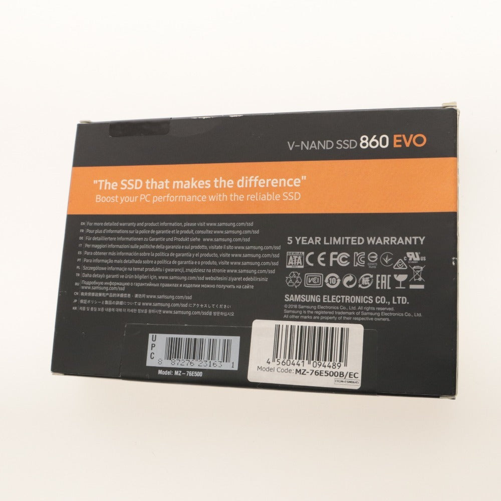 ■ SAMSUNG サムスン SSD V-NAD 500GB 860 EVO MZ-76E500B/EC 2.5インチ 内蔵 SATA3.0 未開封 未使用