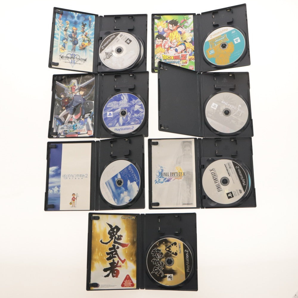 ■ PS2 PS1 ソフト 大量セットまとめ売り FFX/ガンダム/ドラクエ8/キングダムハーツ/鬼武者/ぼくのなつやすみ/ドラゴンボール/プレプレ/他