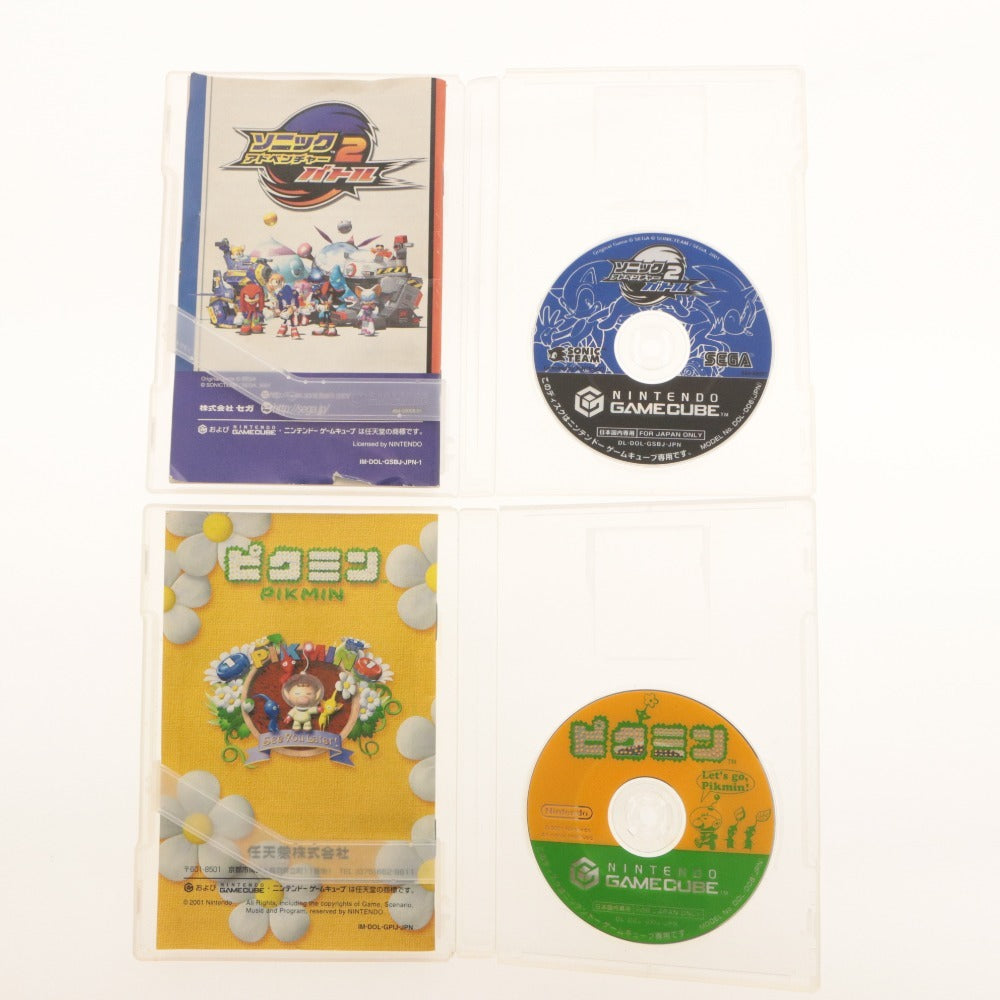 ■ GC ゲームキューブ ソフト 2点セット まとめ売り ピクミン / ソニックアドベンチャー2 バトル 任天堂 Nintendo セガ 箱,付属品付き